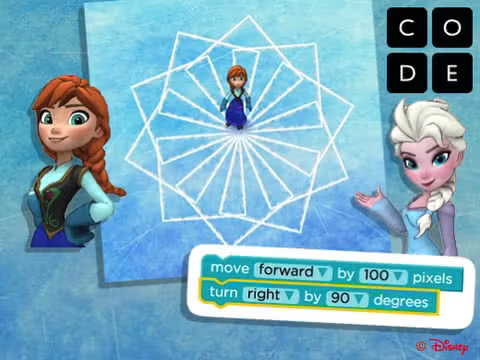 Code.org - Code with Anna and Elsa